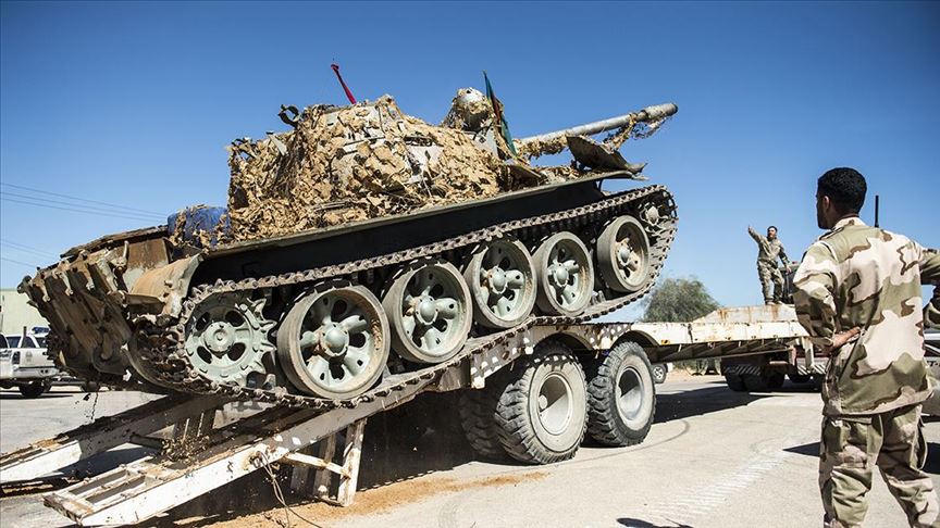 Libya'da UMH güçleri BAE'ye ait zırhlı araçlar ele geçirdi