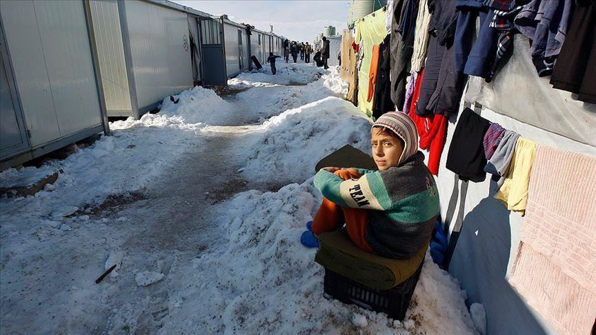 Refugiados sirios en el Líbano luchan por sobrevivir en las duras condiciones de invierno