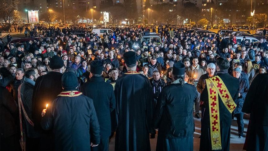 Crna Gora: Episkopski savjet SPC-a pozvao na nastavak protesta