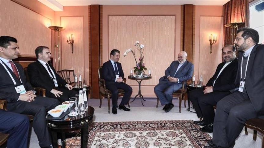 دیدار نخست وزیر اقلیم کرد شمال عراق و وزیر خارجه ایران در آلمان