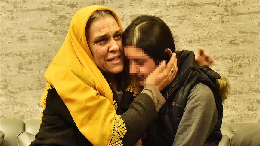 Family reunited with woman fleeing from terrorist group