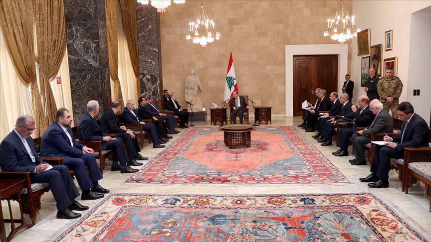 Lübnan Cumhurbaşkanı, İranlı yetkililerle bölgesel gelişmeleri görüştü