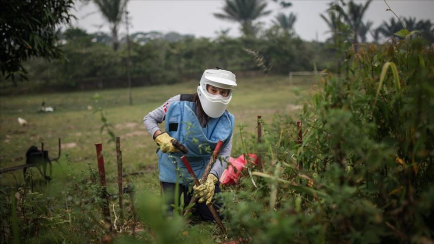Un día de trabajo de las mujeres desminadoras en Caquetá, Colombia
