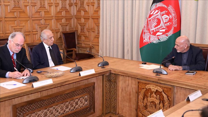 دیدار رئیس جمهور افغانستان با نماینده ویژه آمریکا در کابل 