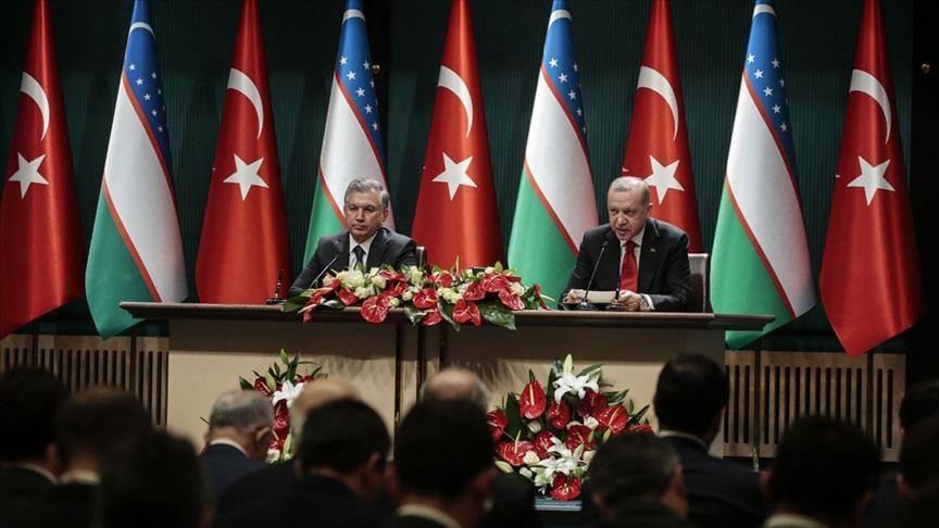 أردوغان: هدفنا رفع التجارة مع أوزبكستان إلى 5 مليارات دولار