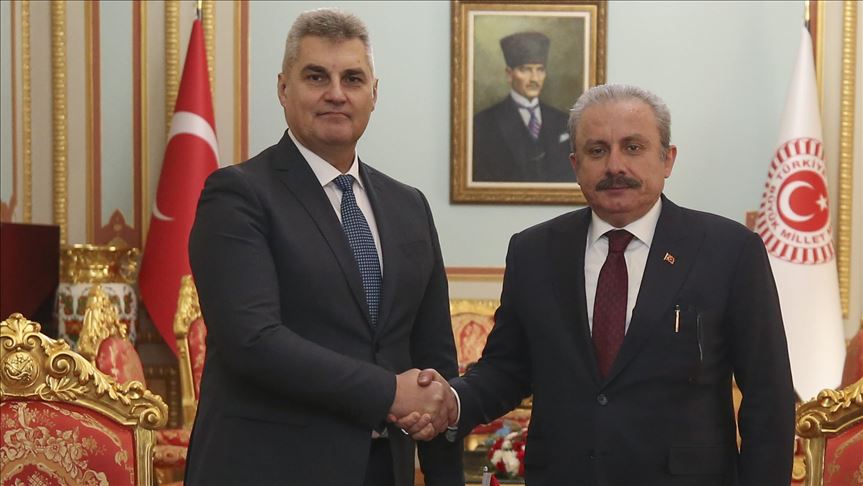 Turkish speaker meets Montenegrin counterpart