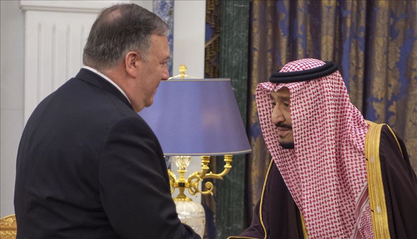 Pompeo, Saudi king discuss regional affairs in Riyadh