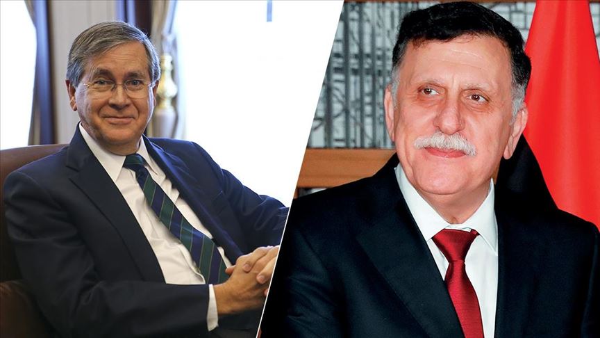 إسطنبول.. السراج يلتقي السفير الأمريكي لدى تركيا