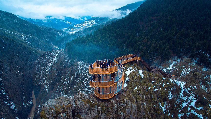 Турција: Видиковец над Вала, еден од најдлабоките кањони на светот