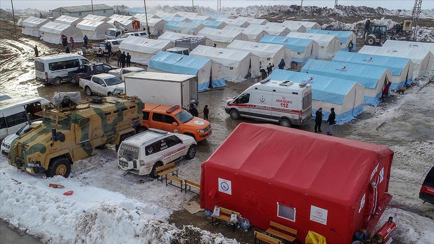 de depremzedeler icin seferber edildi