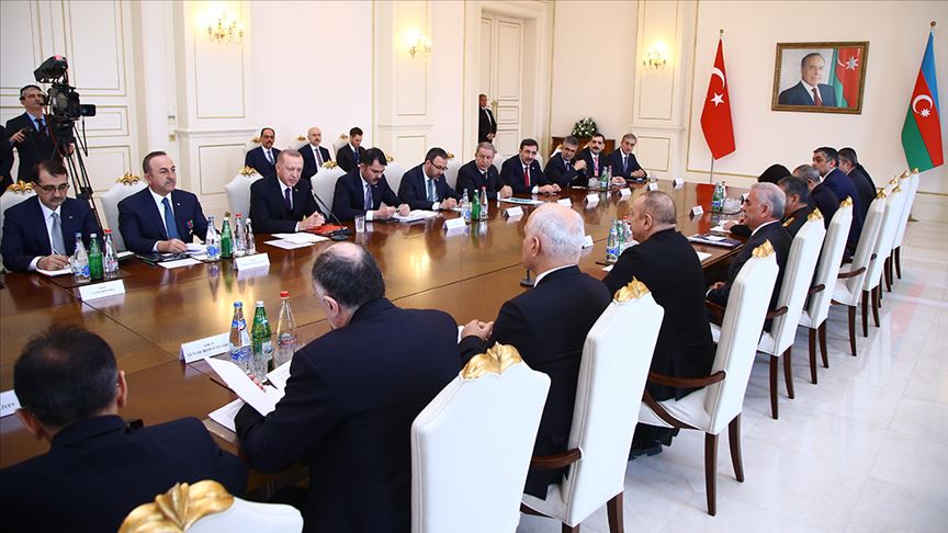 انطلاق اجتماع مجلس التعاون الاستراتيجي بين تركيا وأذربيجان