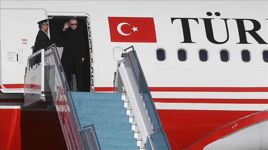 Президент Турции отбыл в Азербайджан
