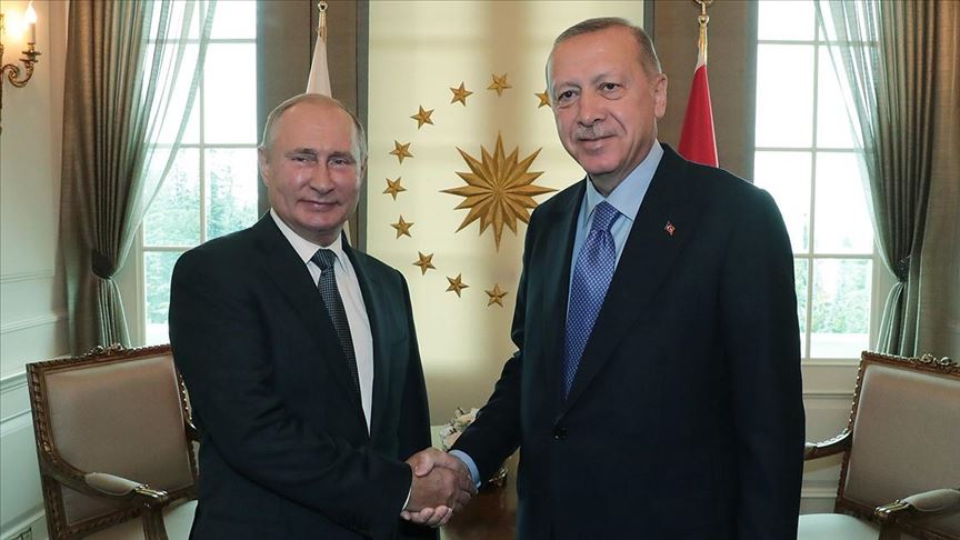 Путин поздравил Эрдогана с днем рождения