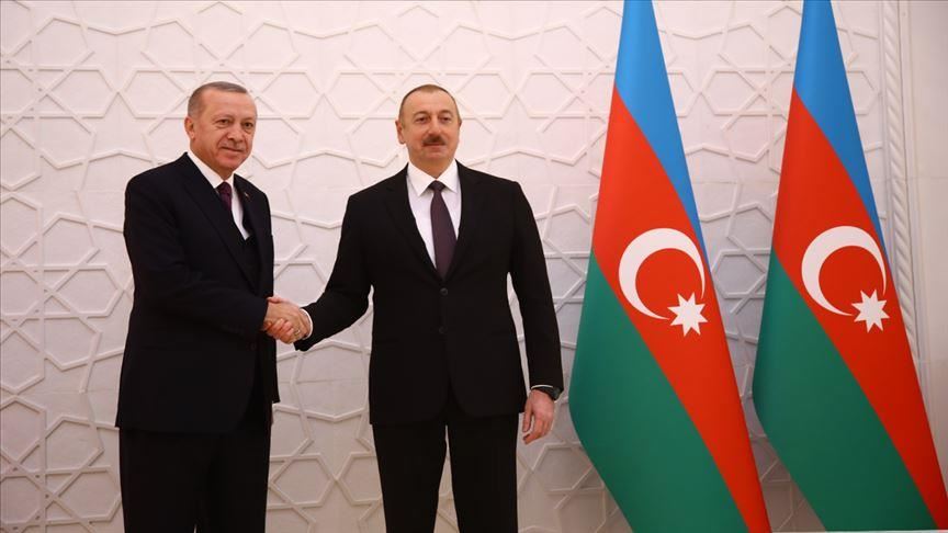الرئيس الأذري يعزي أردوغان في استشهاد الجنود الأتراك بإدلب