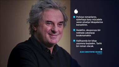 Polisiye-gerilim romanlarının usta yazarı Jean Christophe Grangé AA'ya konuştu