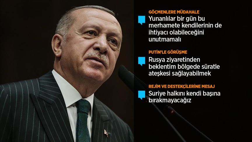 Erdoğan: Tüm AB ülkelerini İnsan Hakları Evrensel Beyannamesine uygun şekilde davranmaya davet ediyoruz