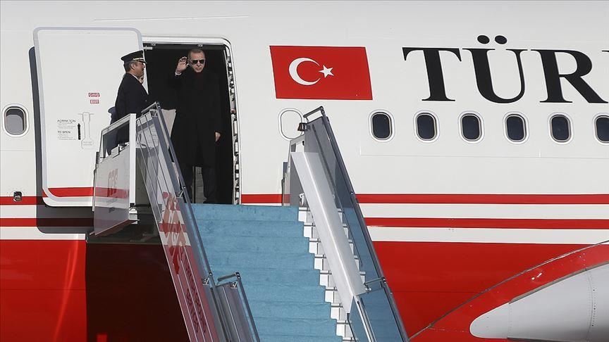 Президент Турции отбыл в Россию