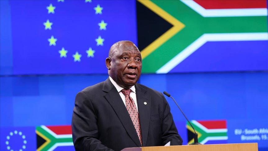 Presidente sudafricano afirma que el coronavirus afectará la economía del país