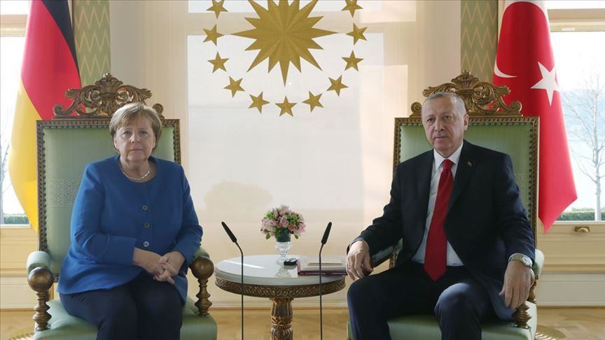 Turkish, German leaders discuss Idlib, migrants