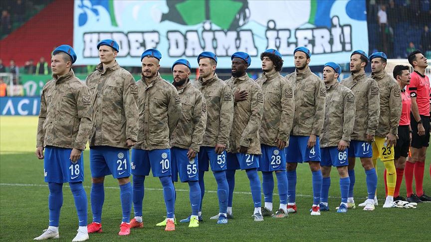 Çaykur Rizespor'den Mehmetçiğe Destek 1 Çaykur Rizespor'den Mehmetçiğe destek