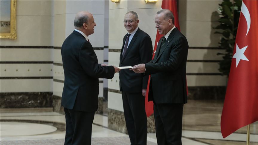 Ambasadori i Shqipërisë në Ankara i dorëzon letrat kredenciale presidentit Erdoğan 