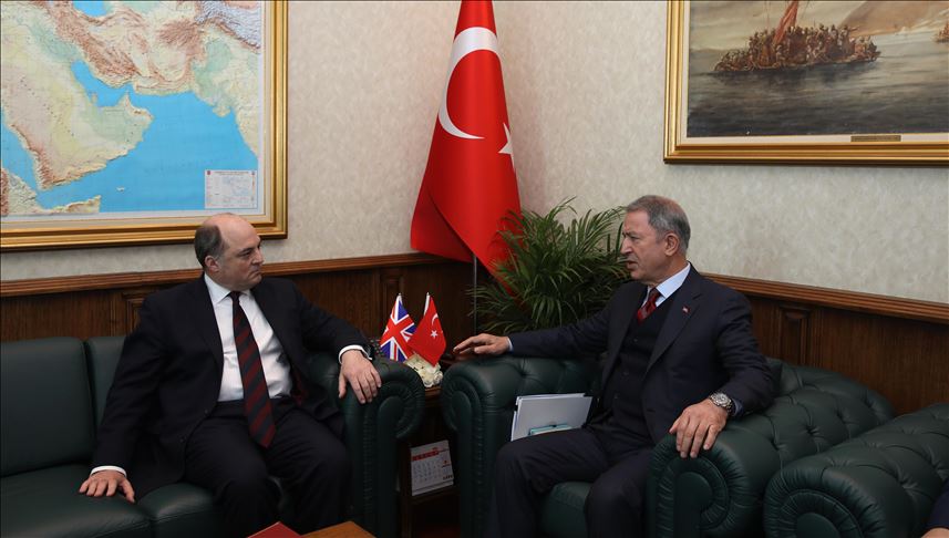 Turkish defense minister meets with British counterpart