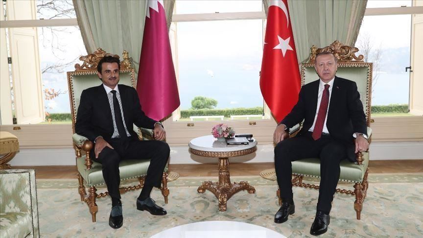 الرئيس أردوغان يبحث مع أمير قطر التعاون لمكافحة كورونا