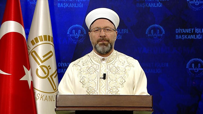 Diyanet İşleri Başkanı Erbaş koronavirüse yakalananların şifa bulması için dua edecek