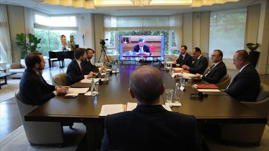 Turkish president attends G20 summit via video link