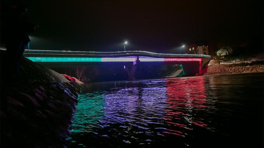Banjalučki most u bojama Italije