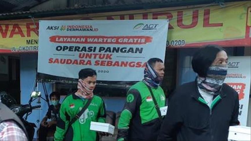 Santapan gratis di tengah wabah korona
