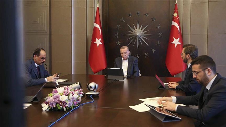Cumhurbaşkanı Erdoğan, MİT Başkanı Fidan ile video konferansla görüştü