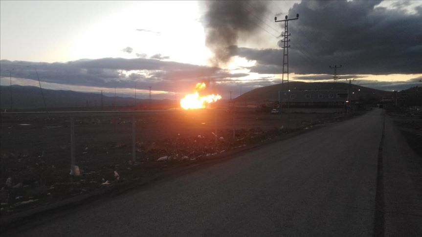 Li Agiriyê di xeta boriya xaza siruştî ya Tirkiye-Îranê da teqîn