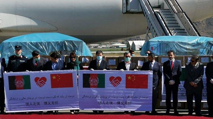 نخستین محموله کمک‌های پزشکی چین به افغانستان رسید
