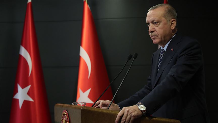 Cumhurbaşkanı Erdoğan'dan koronavirüsle mücadele paylaşımı