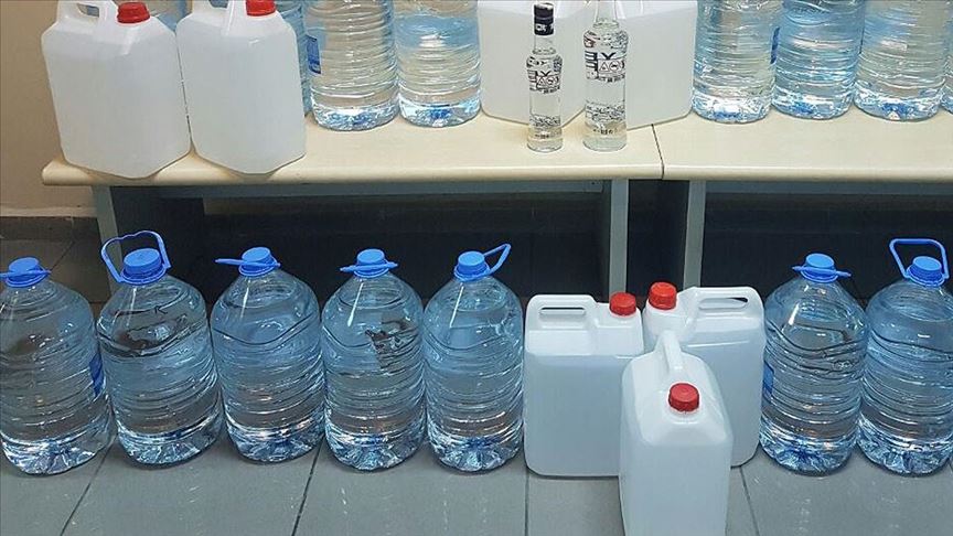 3,600 liters of bootleg alcohol seized in Turkey