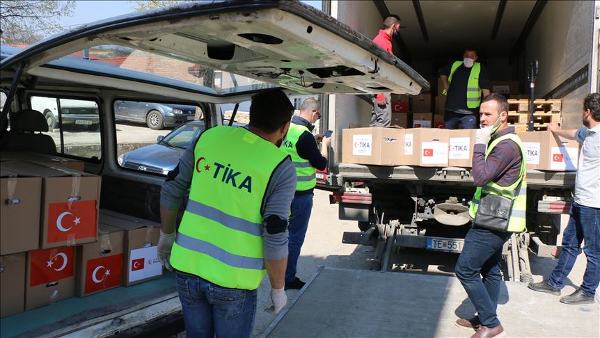 TIKA shpërndan ndihma në Maqedoninë e Veriut për shkak të COVID-19