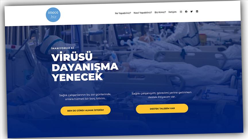 Sağlık çalışanlarına internet üzerinden 'imece' usulü destek