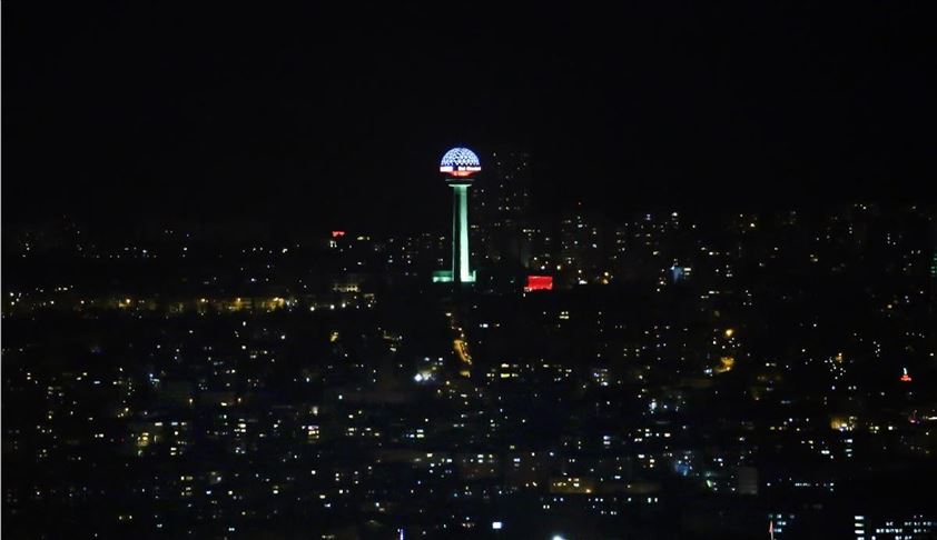 ردا للجميل.. أنقرة تضيء برج أتاكوله بألوان علم أذربيجان