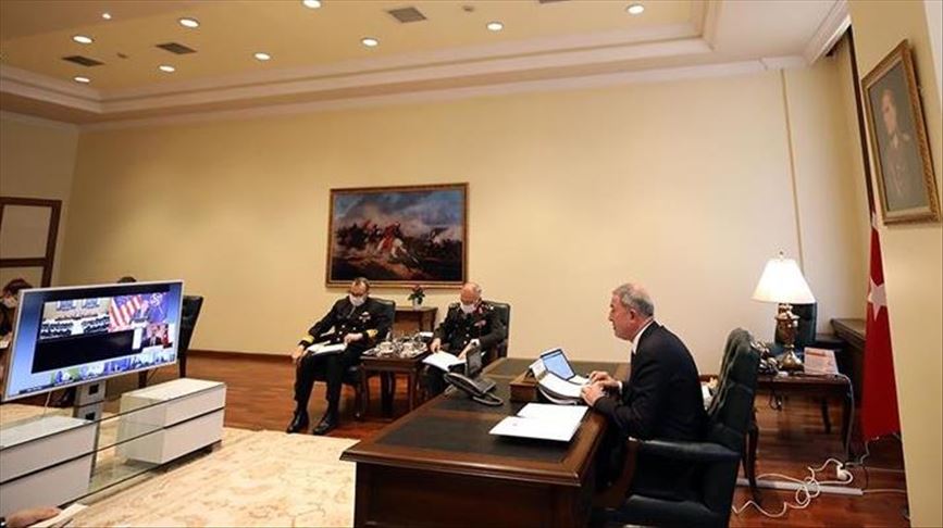 Turkish defense minister joins NATO meeting on COVID-19