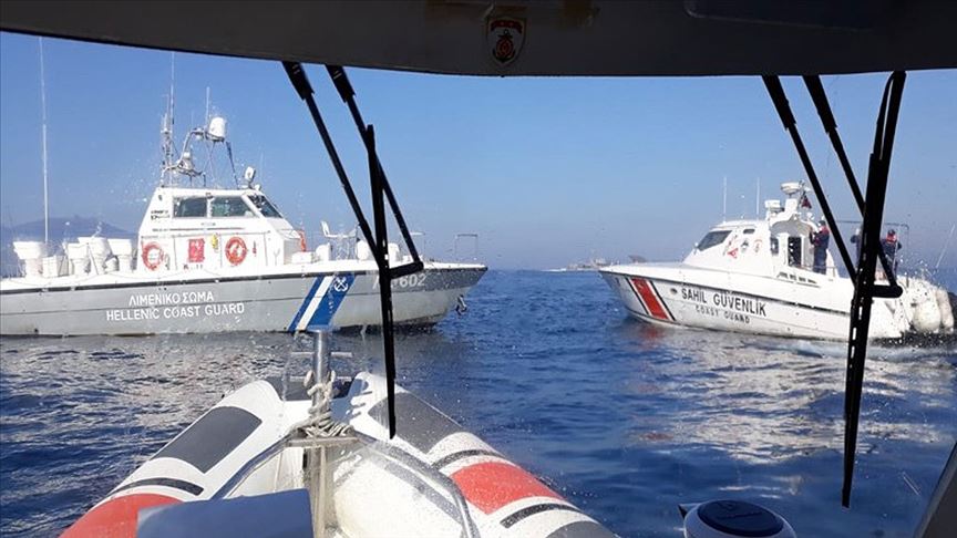 Balıkesir açıklarında karasuyu ihlali yapan Yunan Sahil Güvenlik unsurları Türk karasularından çıkarıldı