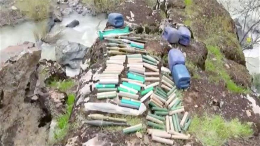 Weapons belonging to PKK terrorists seized in N. Iraq