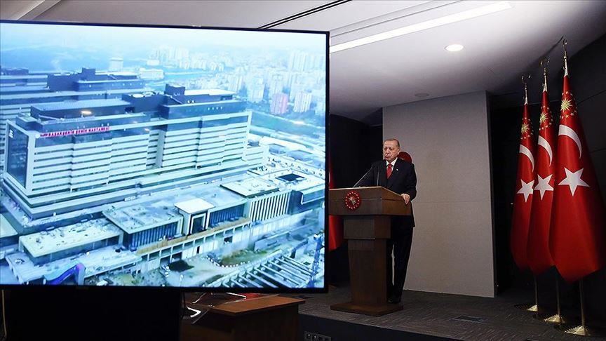 Turkish President Opens Giant City Hospital In Istanbul