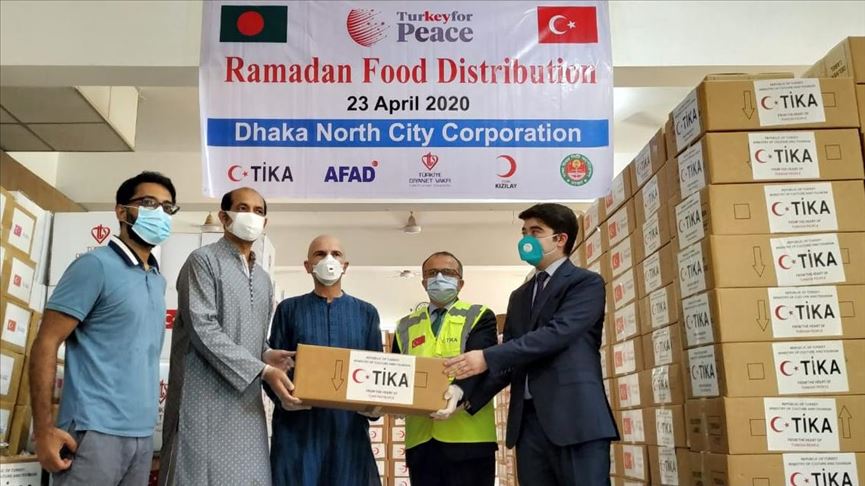 Turkey donates emergency food for 3,000 Bangladeshis
