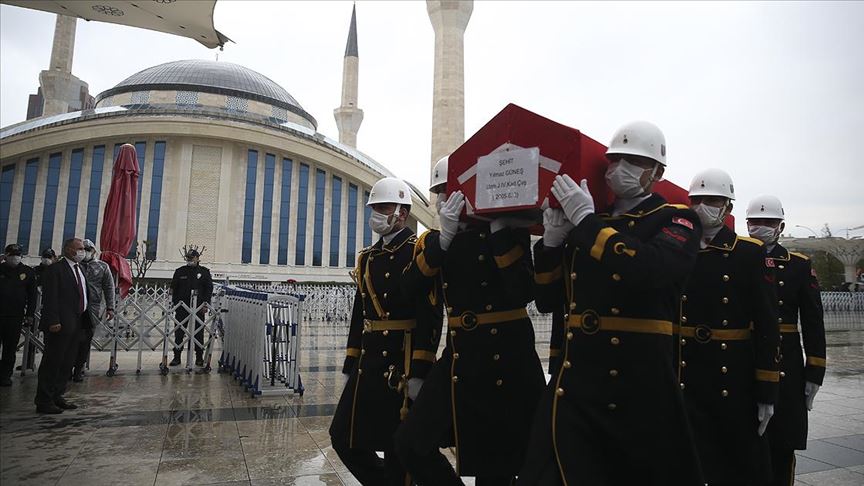 Şehit Jandarma Uzman Çavuş Yılmaz Güneş son yolculuğuna uğurlandı