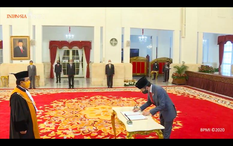 Syarifuddin dilantik jadi Ketua Mahkamah Agung baru