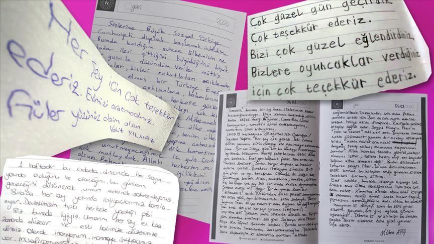 Turkey: Quarantiners leave notes to thank officials
