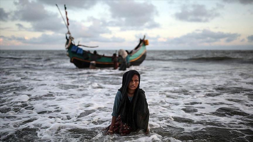 After weeks at sea, Rohingya sent to Bangladesh island