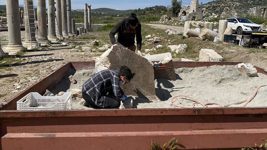 Turkey: Inscription unearthed in ancient city of Patara