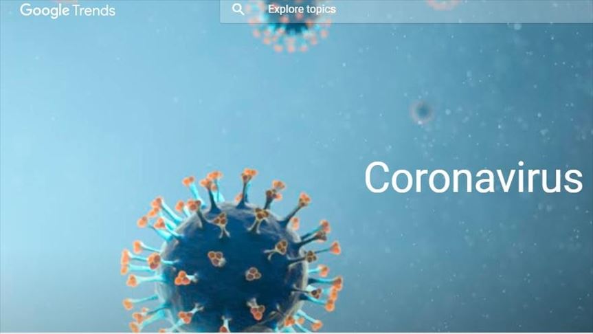 Coronavirus dominates Google trends during lockdown